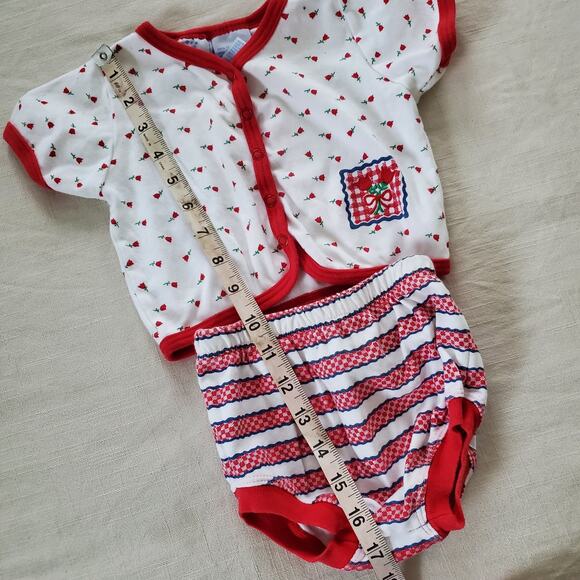 Vintage Floral Matching Set 6-9 months - Picture 4 of 6